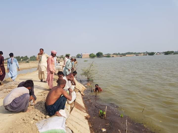 Geopolitics in Johi Dadu Flood in September 2022 affecting Infrastructure buildings agricultures