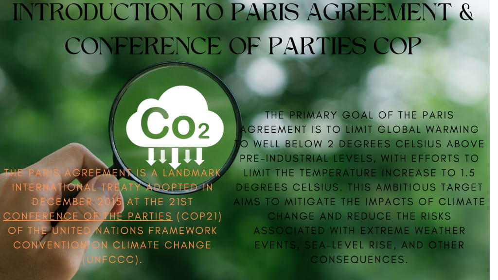 Introduction to Paris Agreement & Conference of Parties COP for Climate change